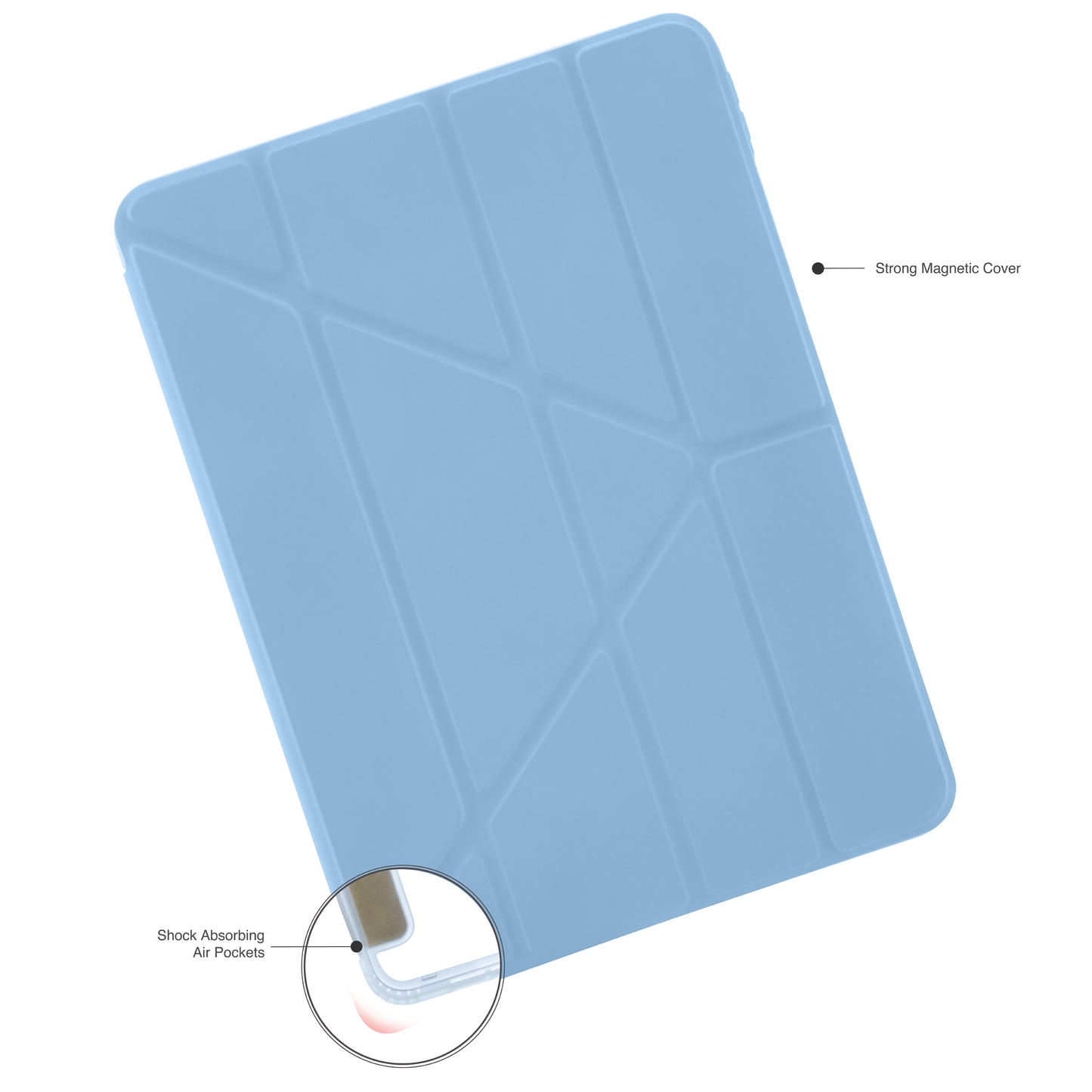 Pipetto iPad Air 13 (M4/M3/M2) Origami No1 Original Case - Light Blue