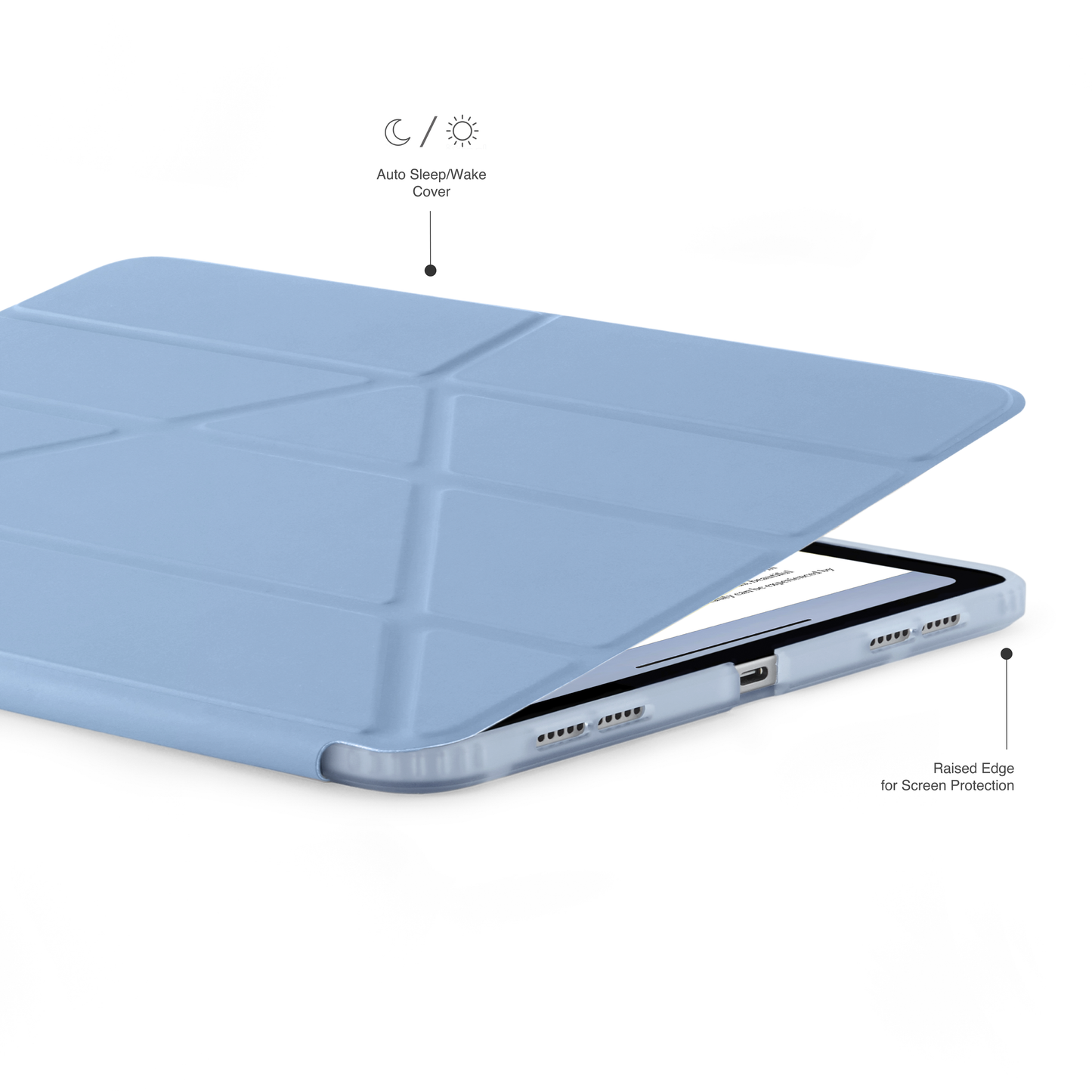 Pipetto iPad Air 13 (M4/M3/M2) Origami No1 Original Case - Light Blue