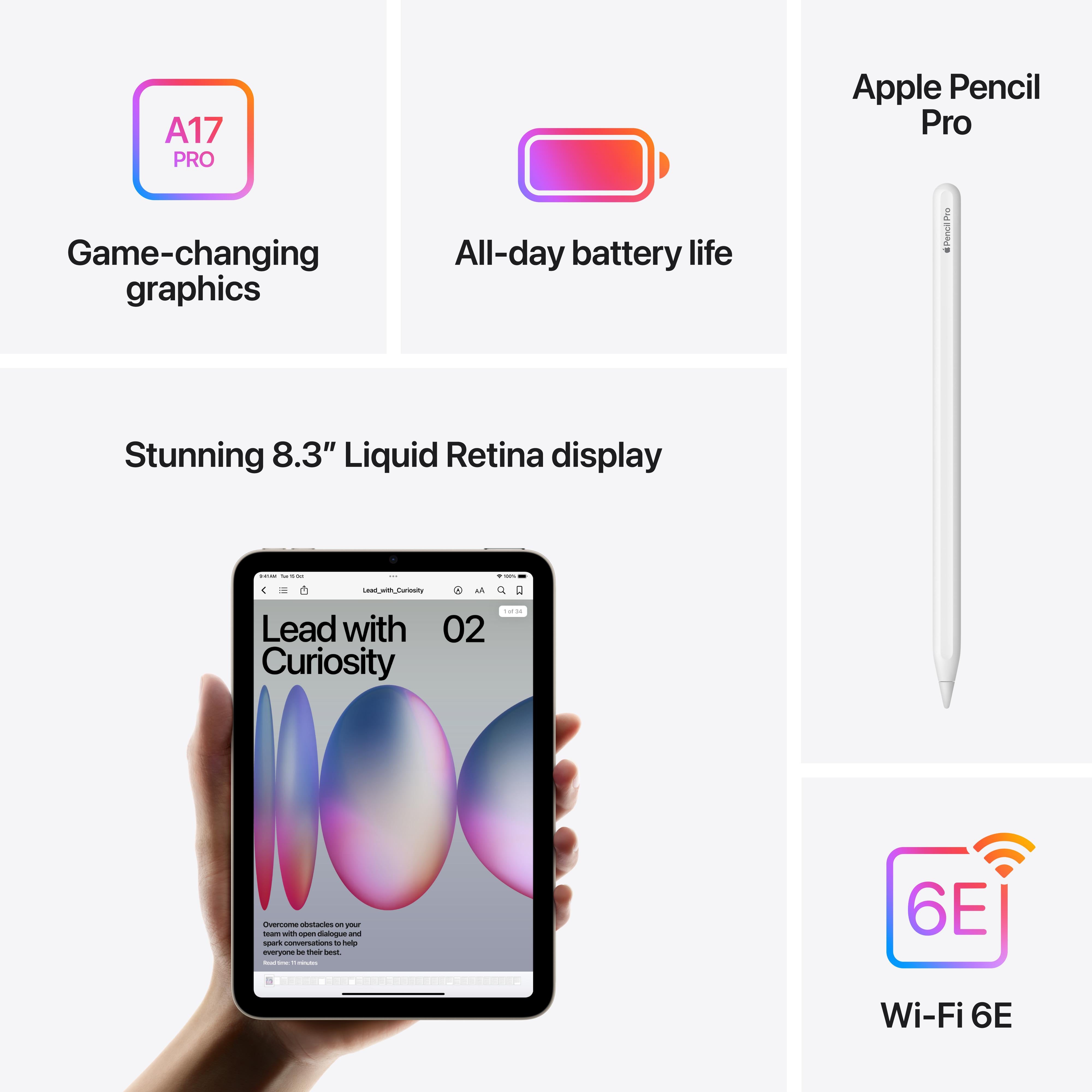 iPad mini Wi-Fi 256GB - Purple (A17 Pro) – Aleph ألف