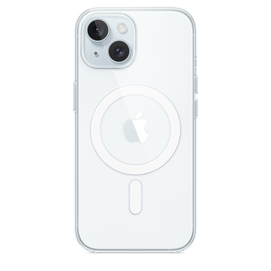 حافظة iPhone 15 الشفافة مع MagSafe
