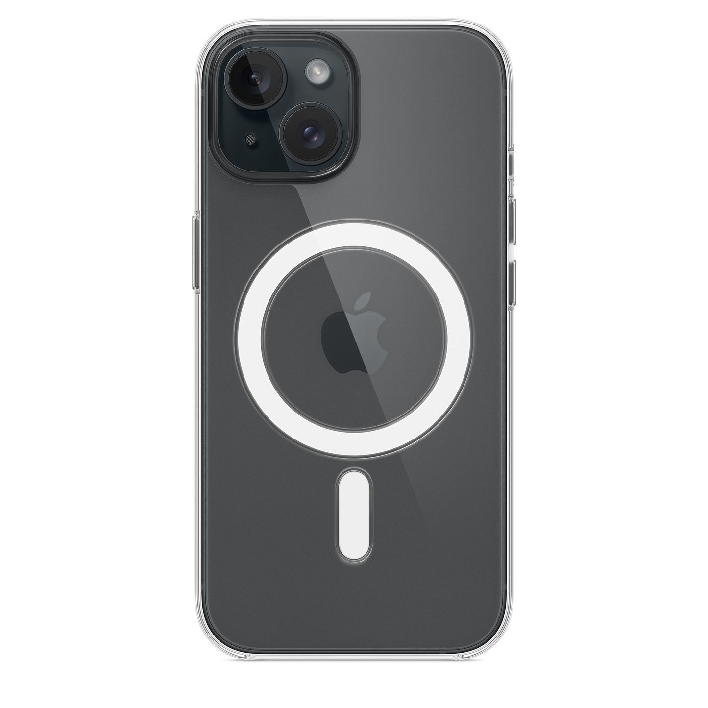 حافظة iPhone 15 الشفافة مع MagSafe