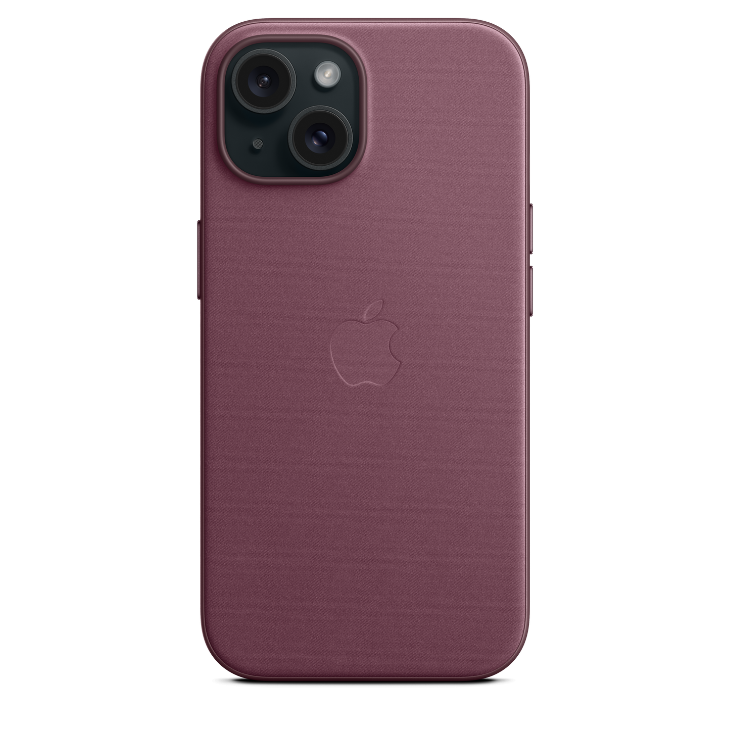 حافظة iPhone 15 من نسيج محبوك مع MagSafe - لون Mulberry