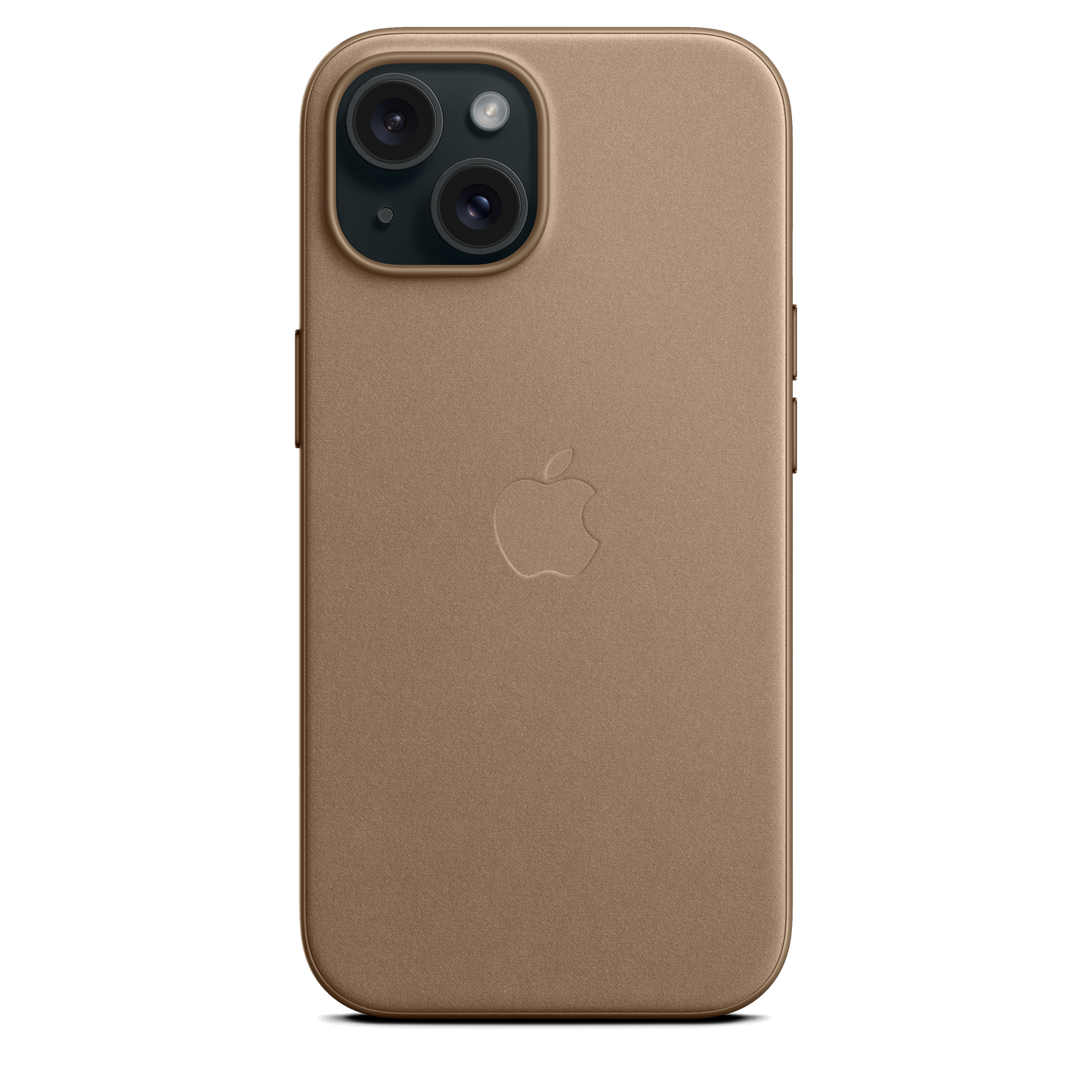 حافظة iPhone 15 من نسيج محبوك مع MagSafe - لون Taupe
