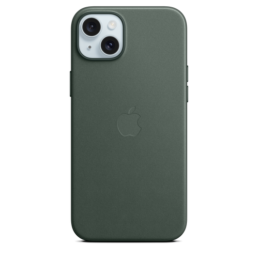 حافظة iPhone 15 Plus من نسيج محبوك مع MagSafe - لون Evergreen