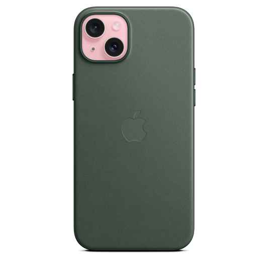 iPhone 15 Plus FineWoven Case with MagSafe - Evergreen