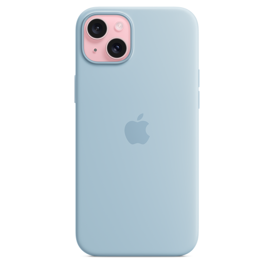 iPhone 15 Plus Silicone Case with MagSafe - Light Blue