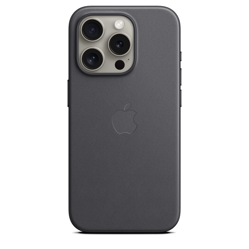 iPhone 15 Pro FineWoven Case with MagSafe Black – Aleph ألف