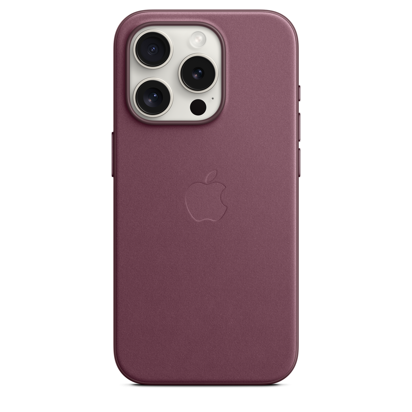 حافظة iPhone 15 Pro من نسيج محبوك مع MagSafe - لون Mulberry