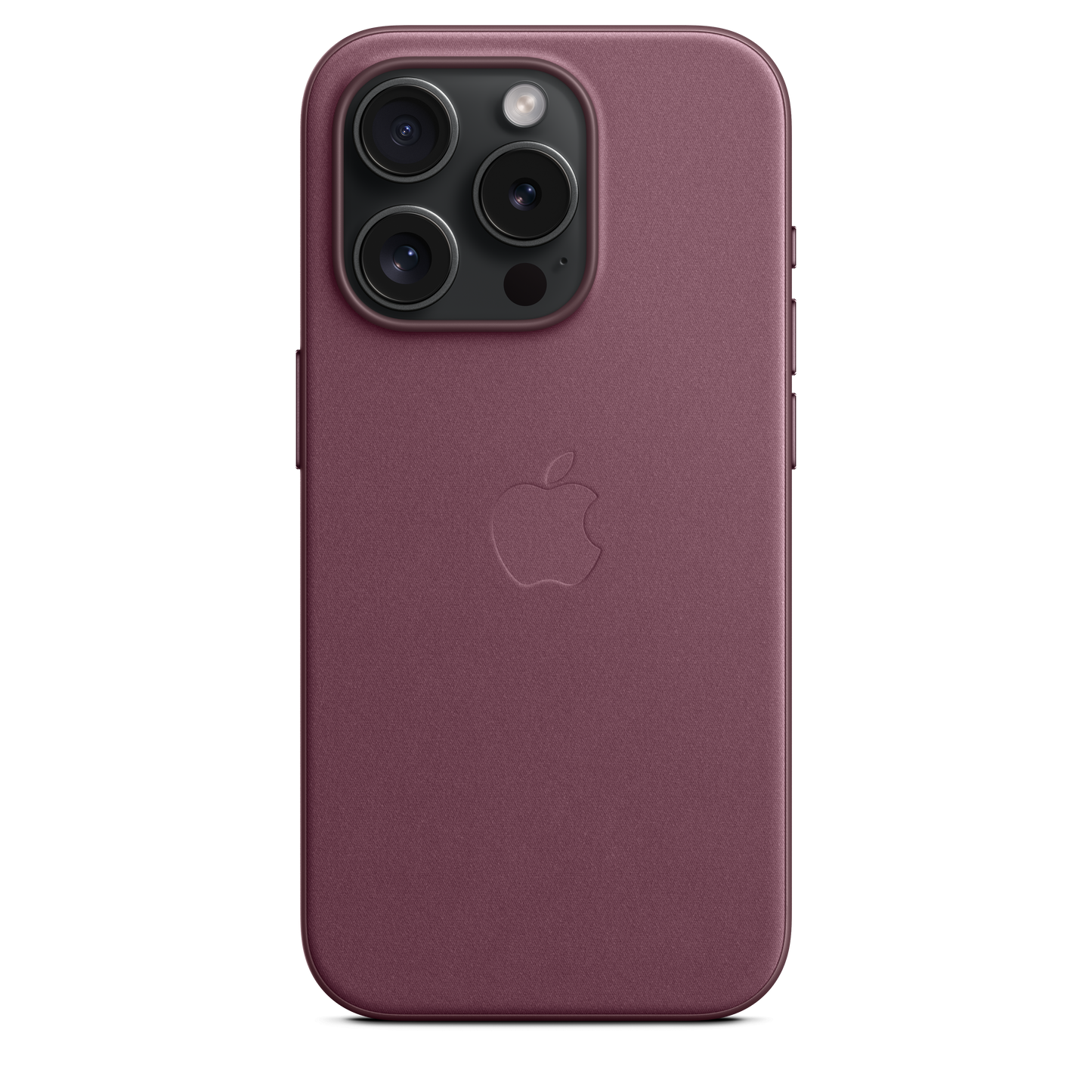 حافظة iPhone 15 Pro من نسيج محبوك مع MagSafe - لون Mulberry