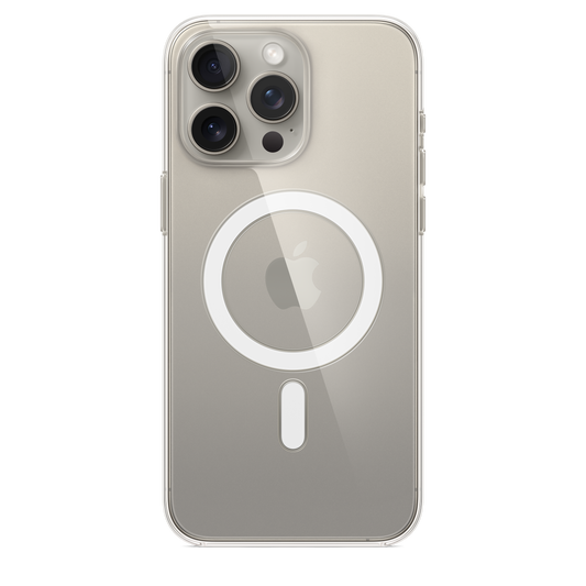 حافظة iPhone 15 Pro Max شفافة مع MagSafe