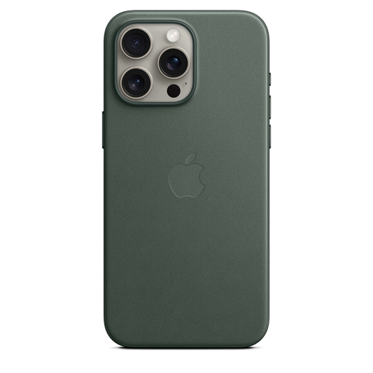 حافظة iPhone 15 Pro Max من نسيج محبوك مع MagSafe - لون Evergreen