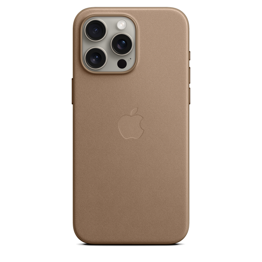 حافظة iPhone 15 Pro Max من نسيج محبوك مع MagSafe - لون Taupe