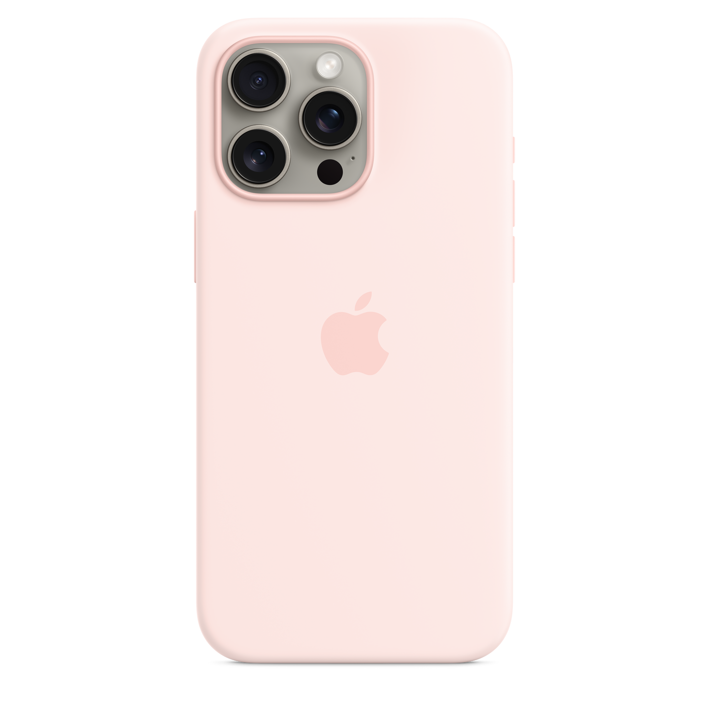 حافظة iPhone 15 Pro Max من السيليكون مع MagSafe - لون Light Pink