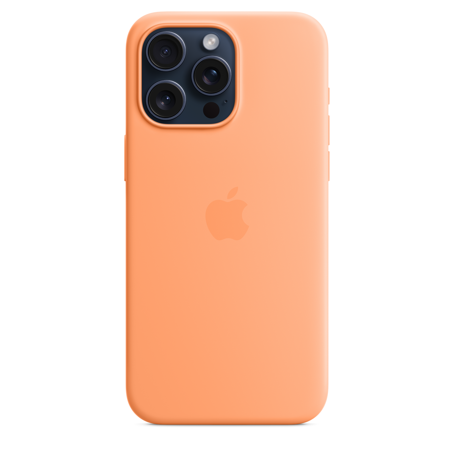 حافظة iPhone 15 Pro Max من السيليكون مع MagSafe - لون Orange Sorbet