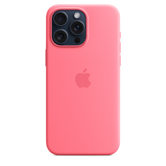 iPhone 15 Pro Max Silicone Case with MagSafe - Pink