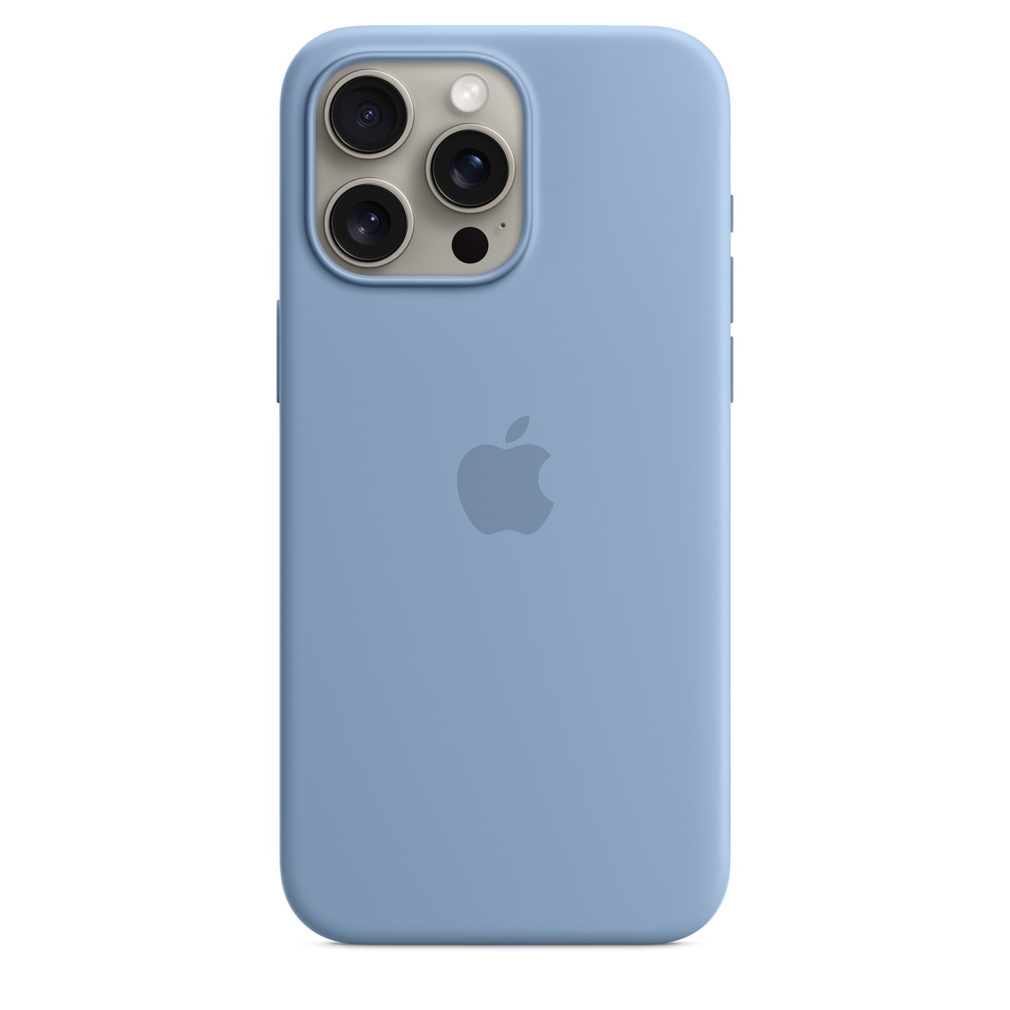 iPhone 15 Pro Max Silicone Case with MagSafe - Winter Blue