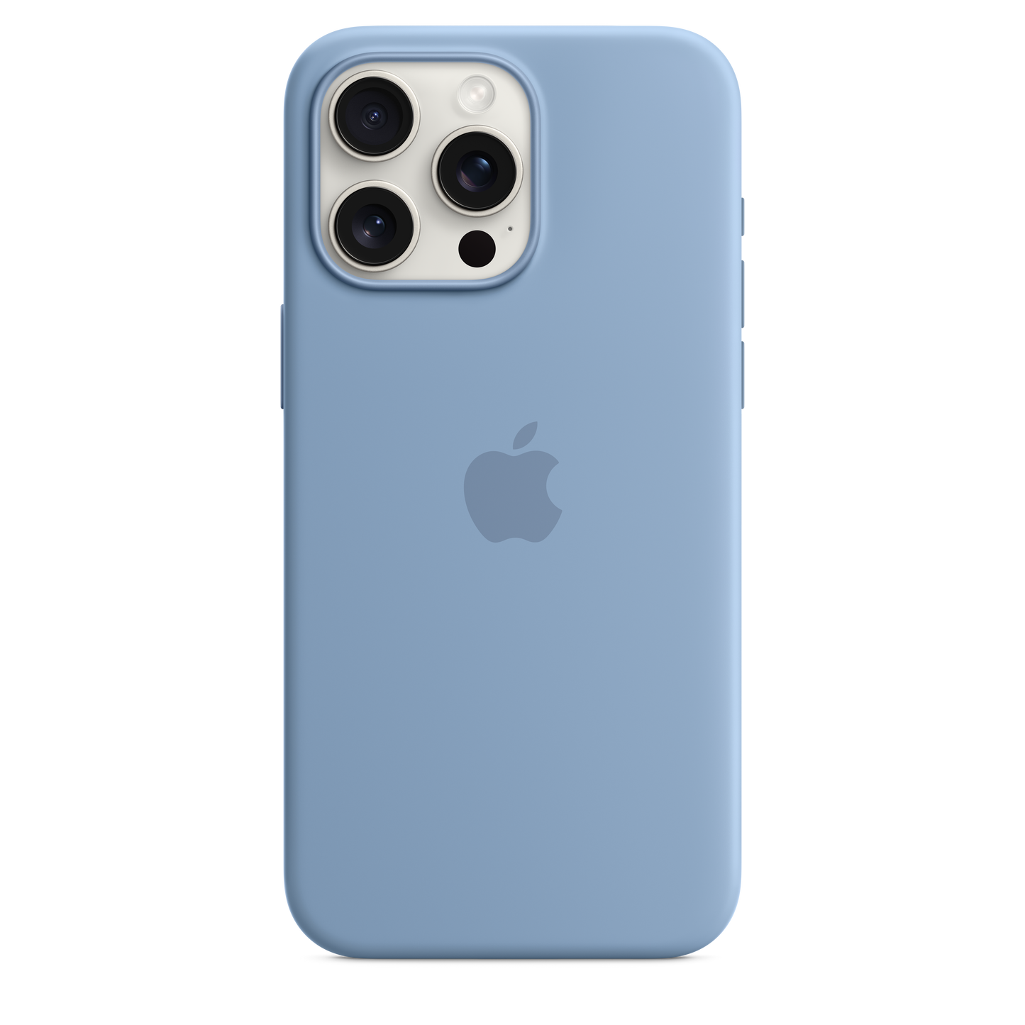 iPhone 15 Pro Max Silicone Case with MagSafe - Winter Blue