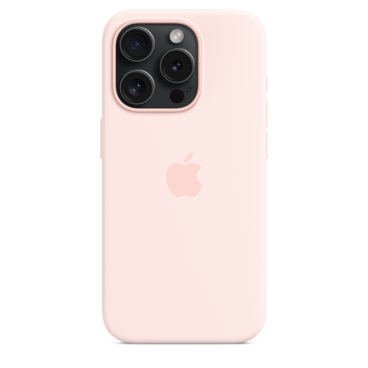 حافظة iPhone 15 Pro من السيليكون مع MagSafe. - لون Light Pink