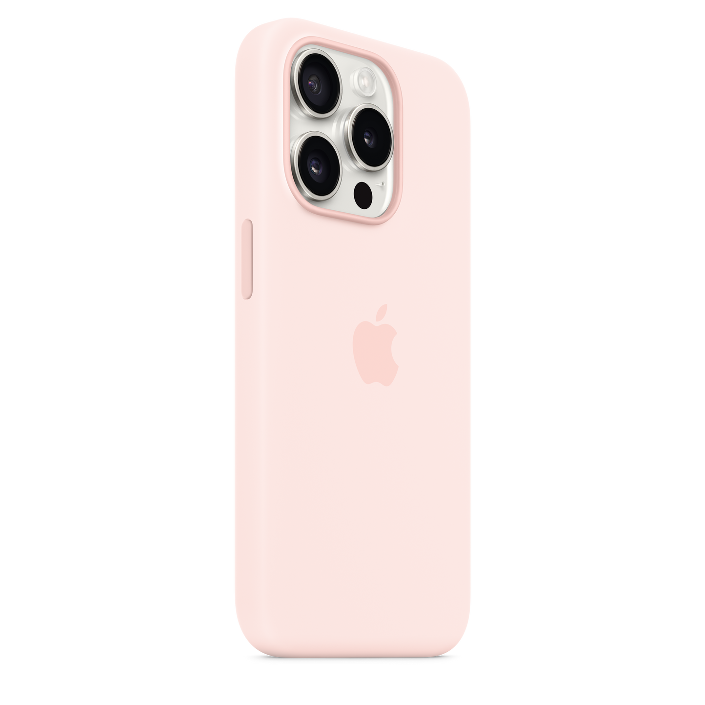 حافظة iPhone 15 Pro من السيليكون مع MagSafe. - لون Light Pink