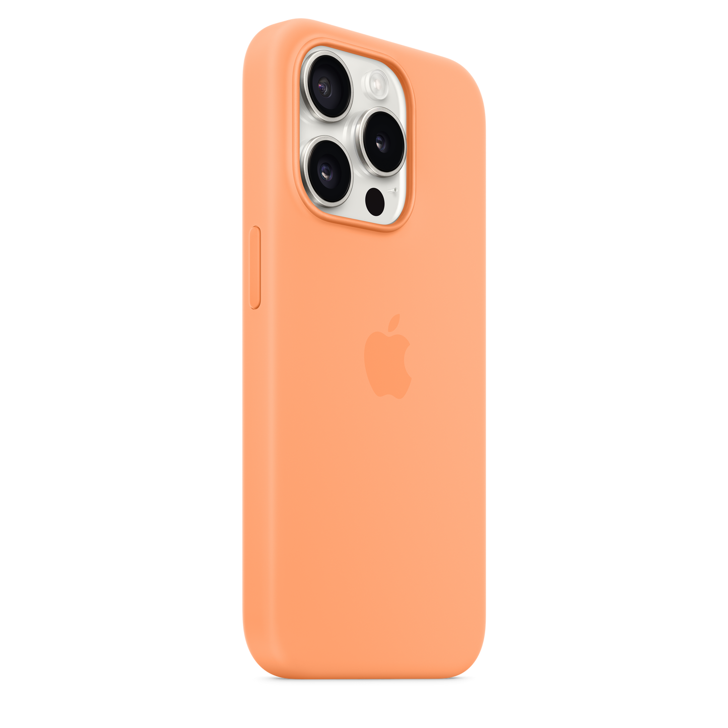 iPhone 15 Pro Silicone Case with MagSafe - Orange Sorbet