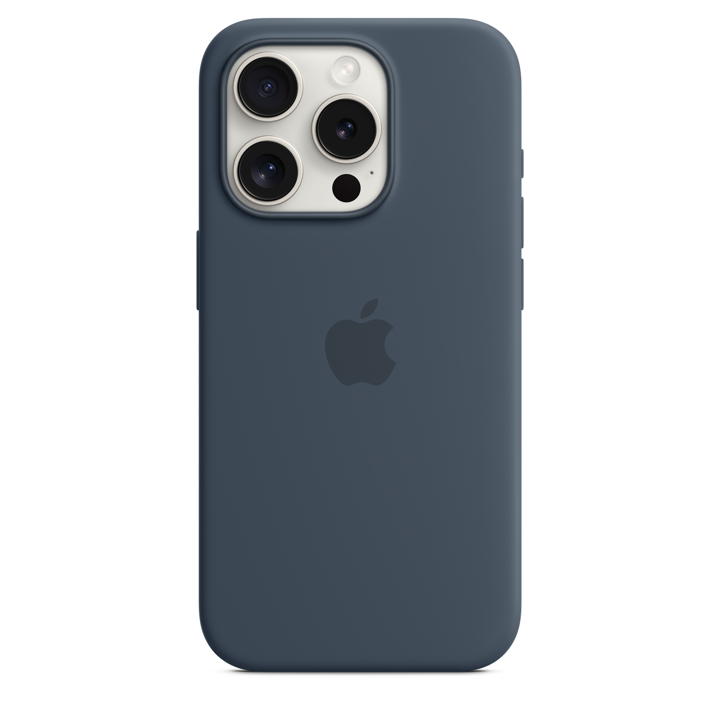 iPhone 15 Pro Silicone Case with MagSafe - Storm Blue