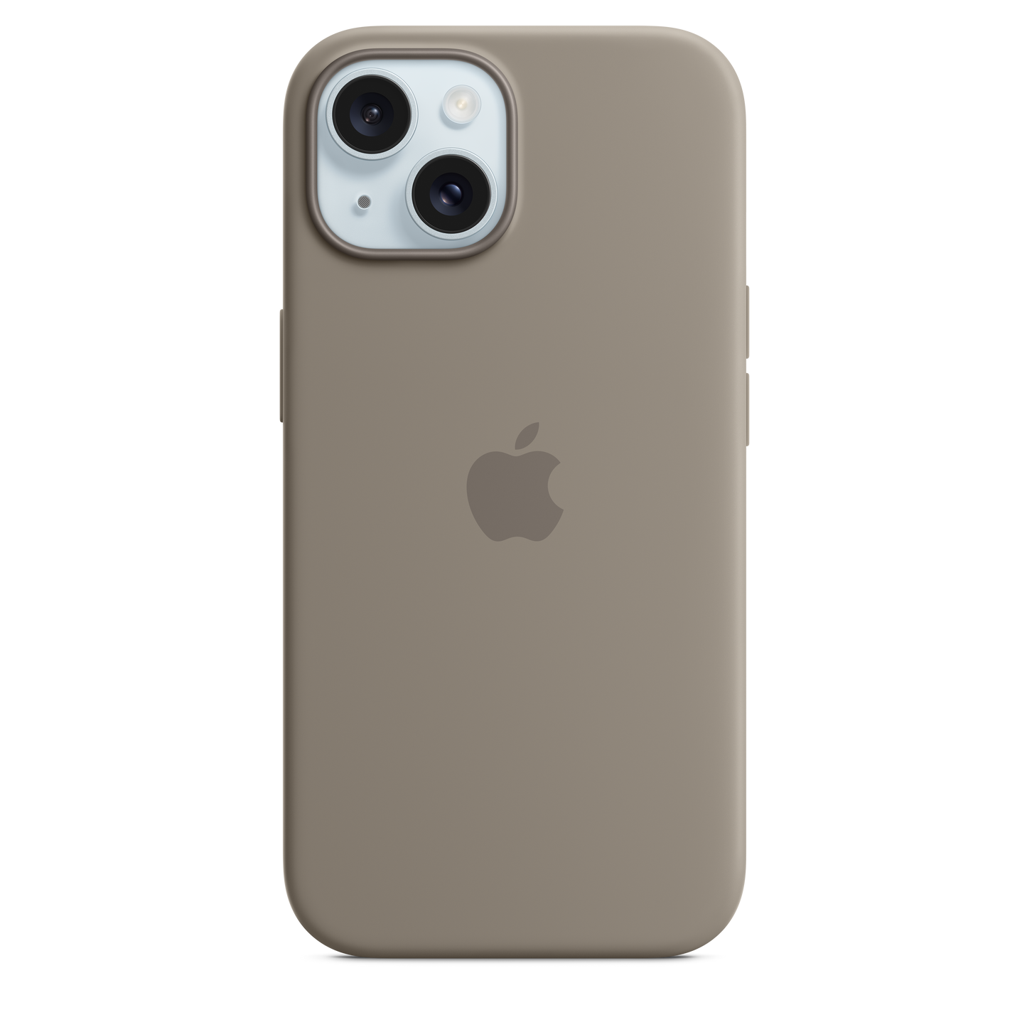 حافظة iPhone 15 من السيليكون مع MagSafe - لون Clay