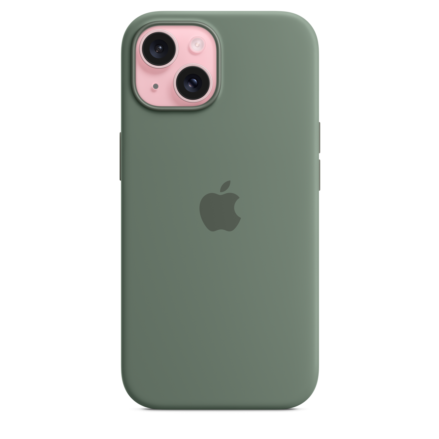 حافظة iPhone 15 من السيليكون مع MagSafe - لون Cypress
