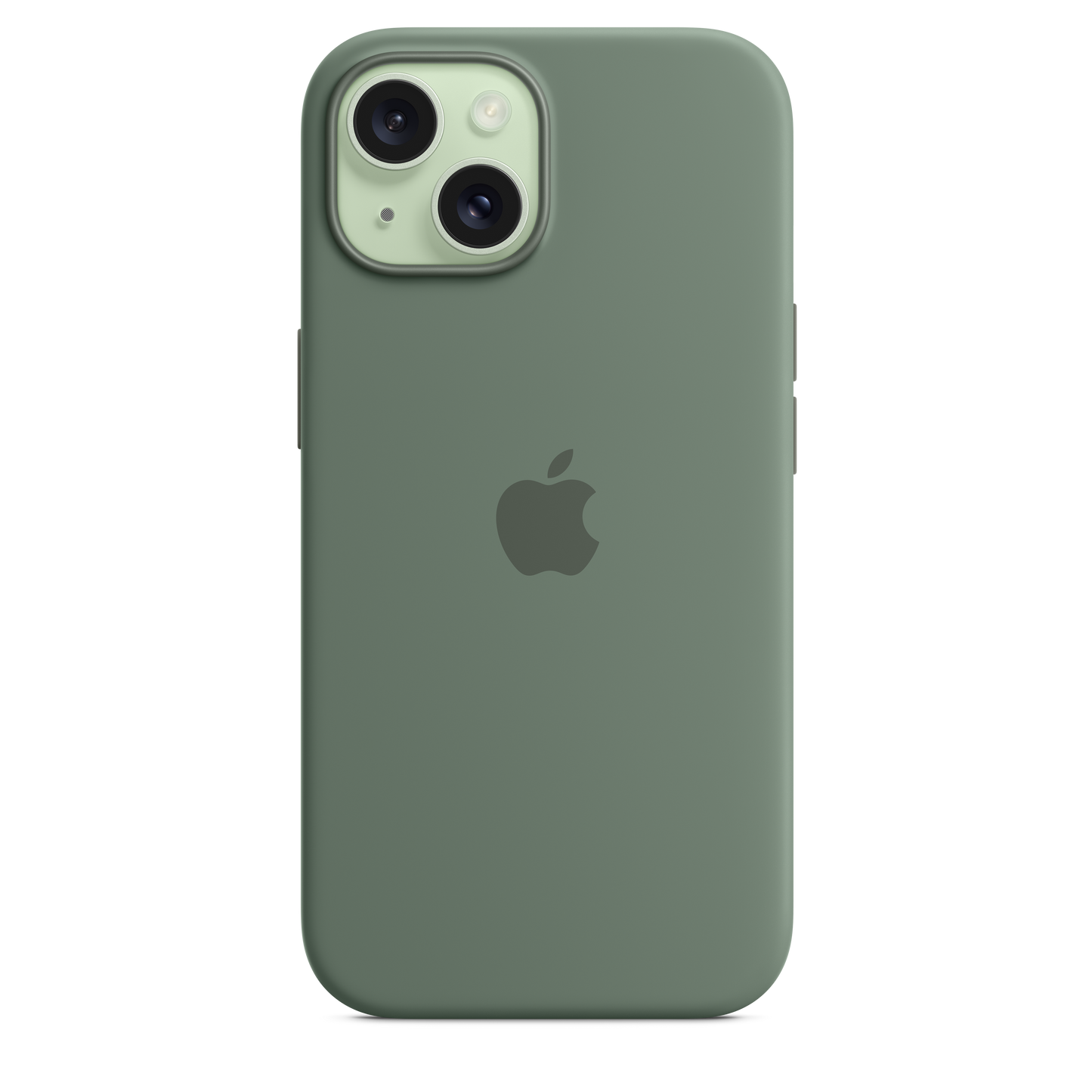 حافظة iPhone 15 من السيليكون مع MagSafe - لون Cypress
