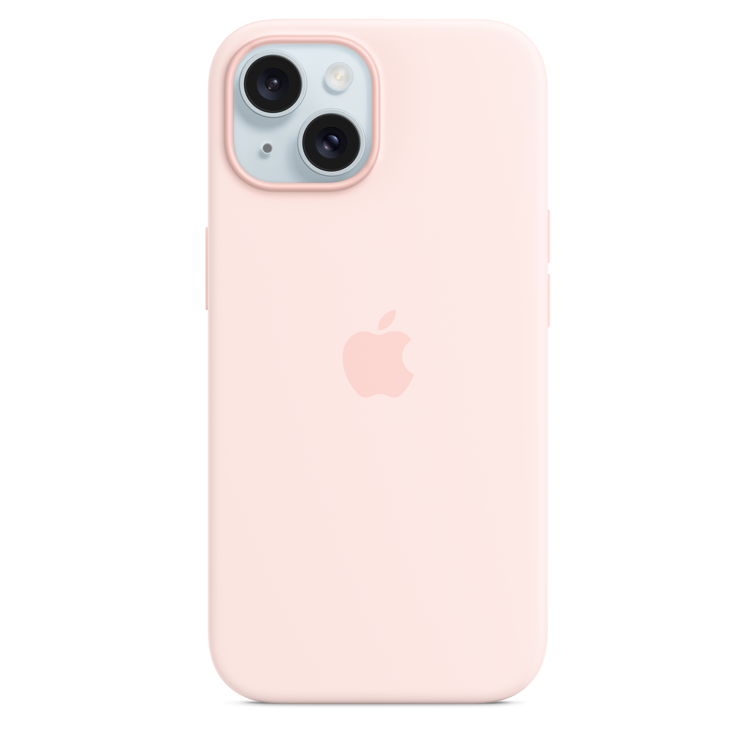 حافظة iPhone 15 من السيليكون مع MagSafe - لون Light Pink