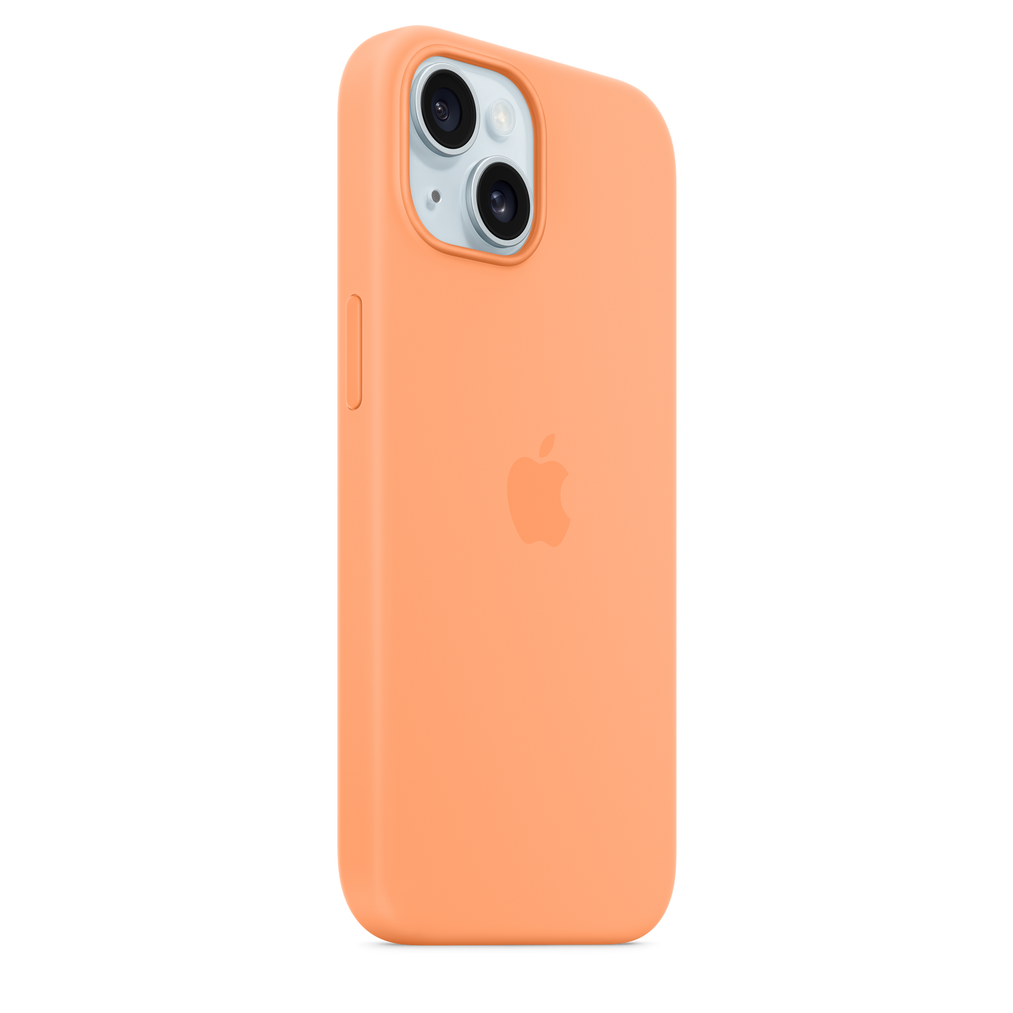 iPhone 15 Silicone Case with MagSafe - Orange Sorbet