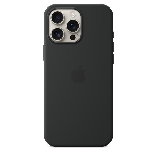 iPhone 16 Pro Max Silicone Case with MagSafe - Black