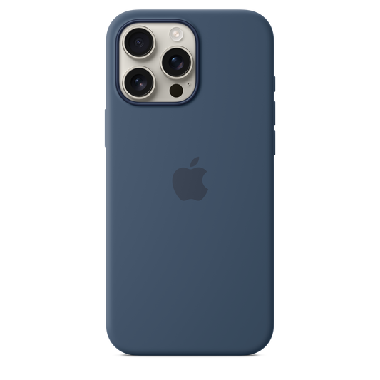 iPhone 16 Pro Max Silicone Case with MagSafe - Denim