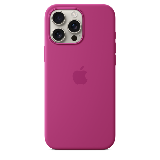 iPhone 16 Pro Max Silicone Case with MagSafe - Fuchsia