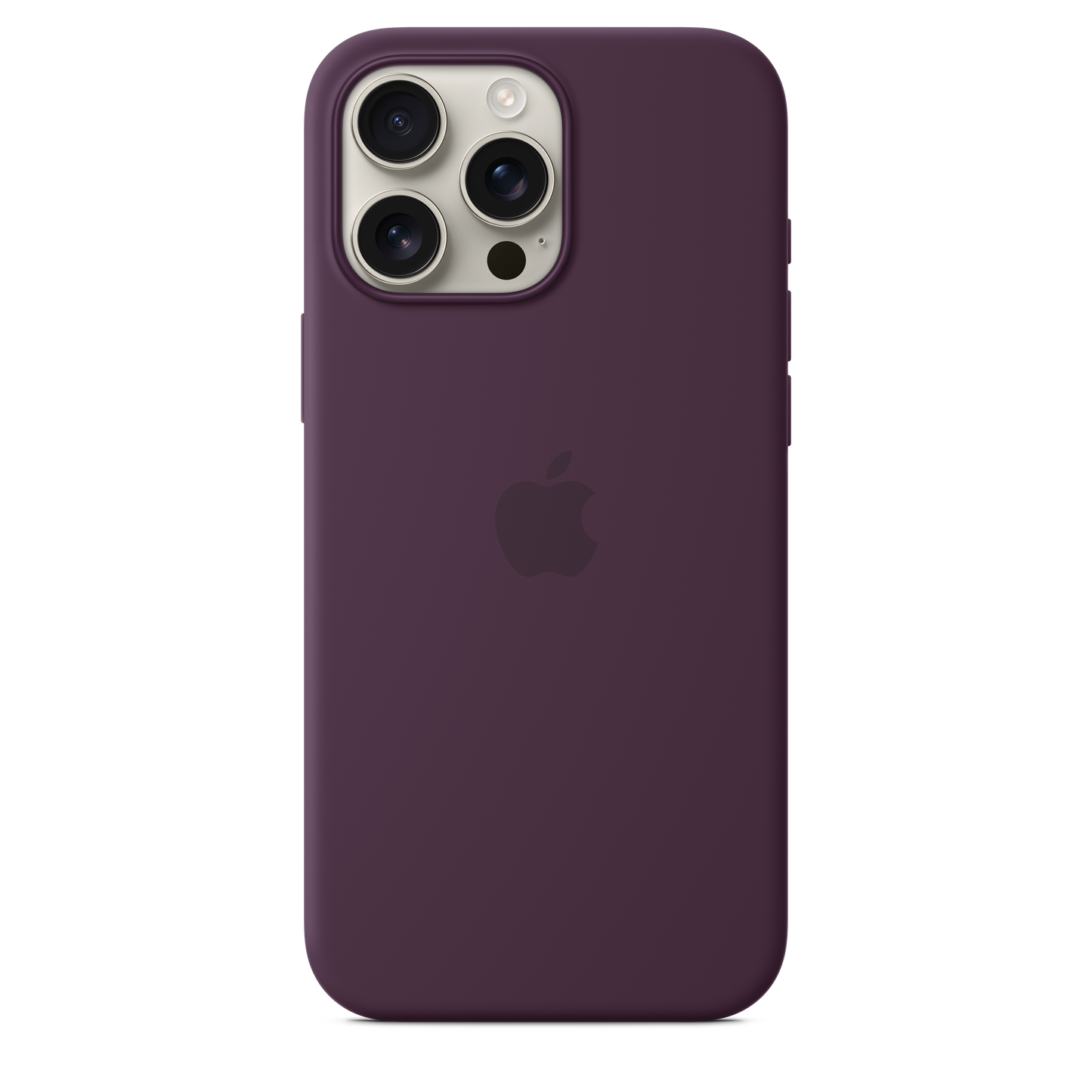 iPhone 16 Pro Max Silicone Case with MagSafe - Plum