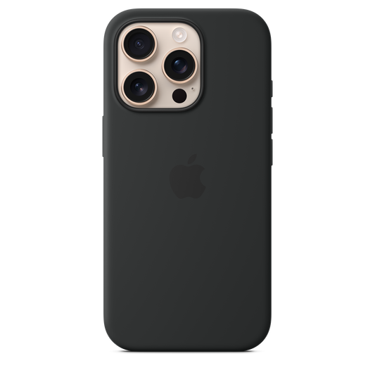 iPhone 16 Pro Silicone Case with MagSafe - Black