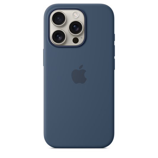 iPhone 16 Pro Silicone Case with MagSafe - Denim