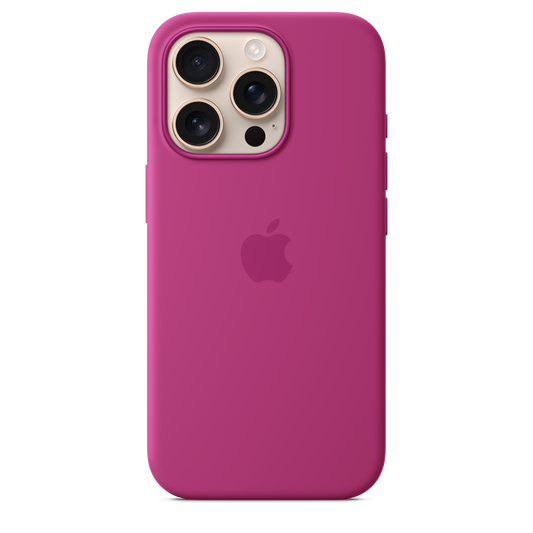 iPhone 16 Pro Silicone Case with MagSafe - Fuchsia