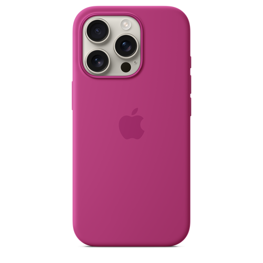 iPhone 16 Pro Silicone Case with MagSafe - Fuchsia