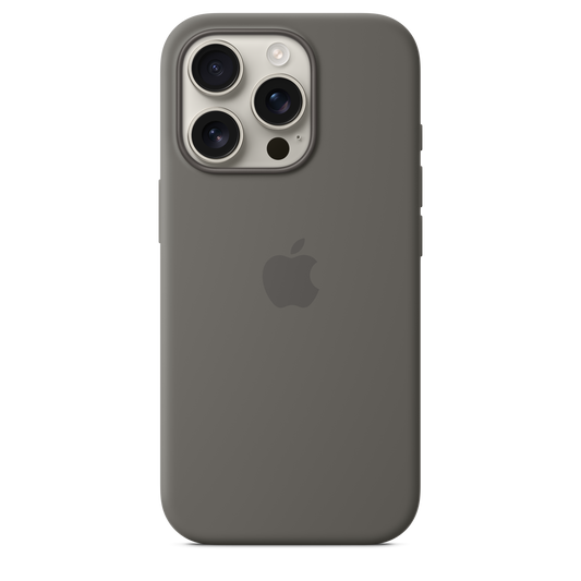 iPhone 16 Pro Silicone Case with MagSafe - Stone Grey