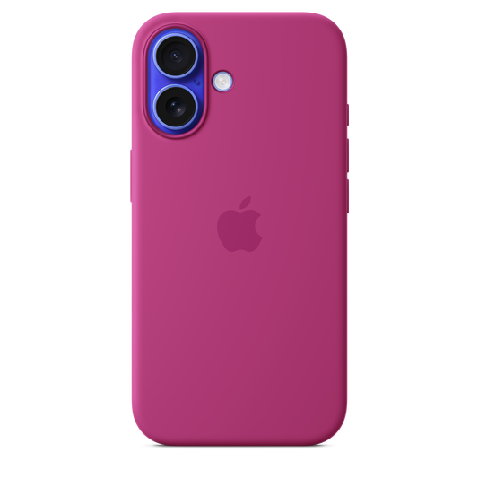 iPhone 16 Silicone Case with MagSafe - Fuchsia