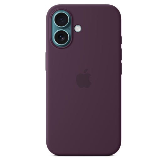 iPhone 16 Silicone Case with MagSafe - Plum