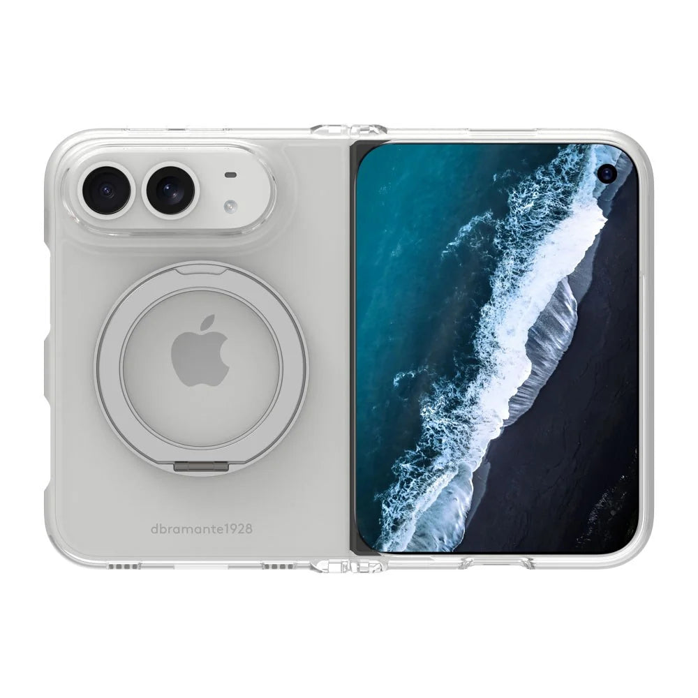 Dbramante Iceland Ultra D3O Kickstand Case with MagSafe for iPhone Duo - Clear