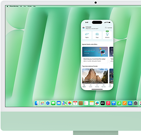 With iPhone Mirroring, move files, order takeout, and more all on your Mac