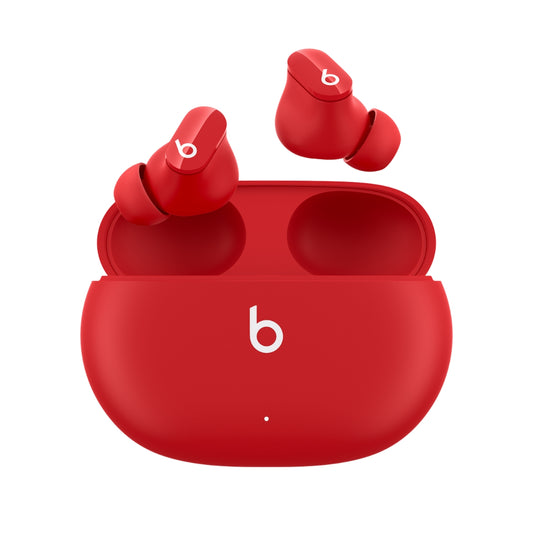 بيتس ستوديو بادز - سماعات إلغاء الضوضاء اللاسلكية الحقيقية - أحمر